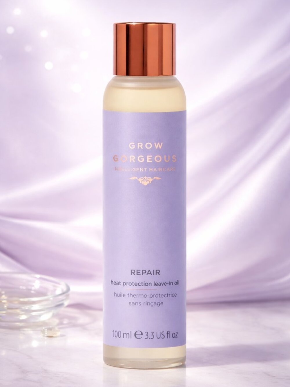 Grow Gorgeous Intelligent Repair Heat Protection Leave-In Hair Oil 3.3 fl oz